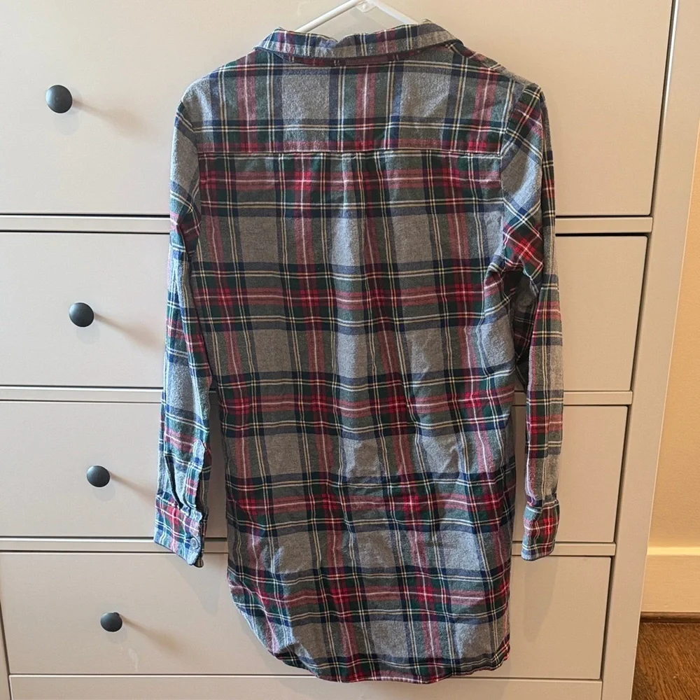 Petite Plume Westminster Tartan Cotton Nightgown